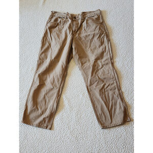 Schmidt workwear canvas heavyweight carpenter bootcut distressed jeans